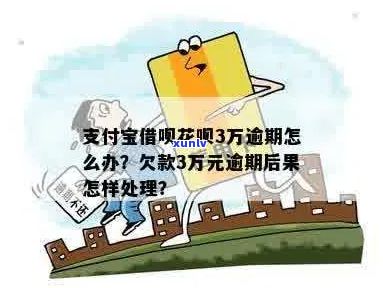 花呗三万逾期怎么处理